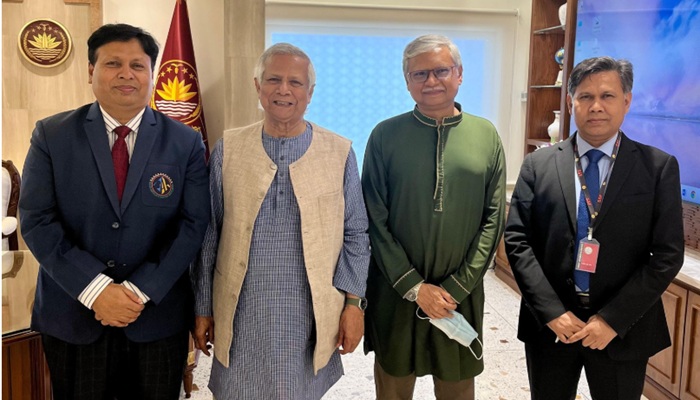 প্রধান উপদেষ্টার সাথে রাবি উপাচার্য ও উপ-উপাচার্যবৃন্দের সৌজন্য সাক্ষাত